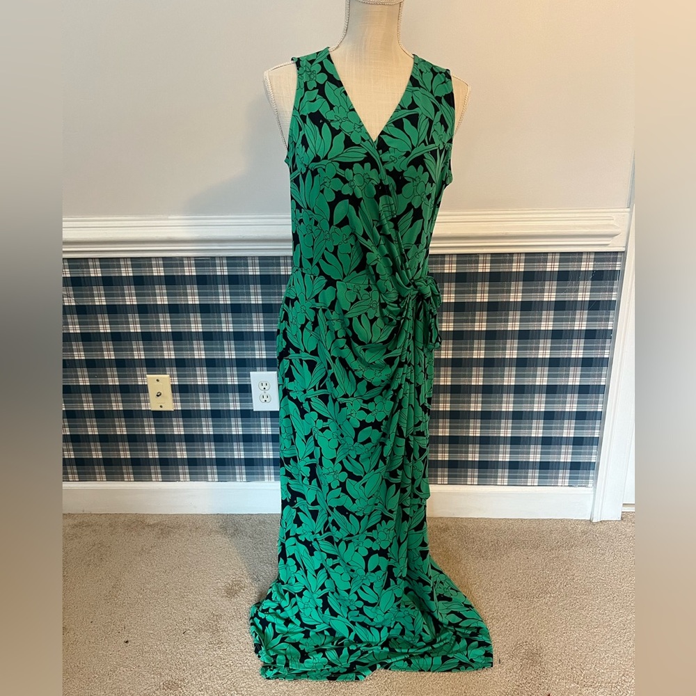 London Times Sleeveless Maxi Dress - Size 8